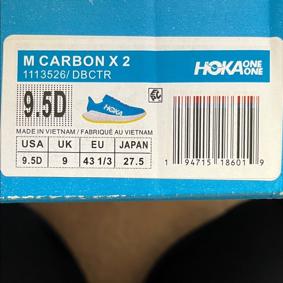 Hoka Teal and White Athletic Shoes - Picture 7 of 7